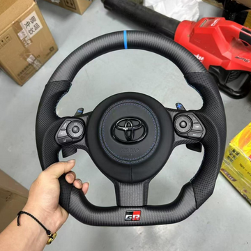 Carbon Fiber & Perforated Leather Performance Steering Wheel