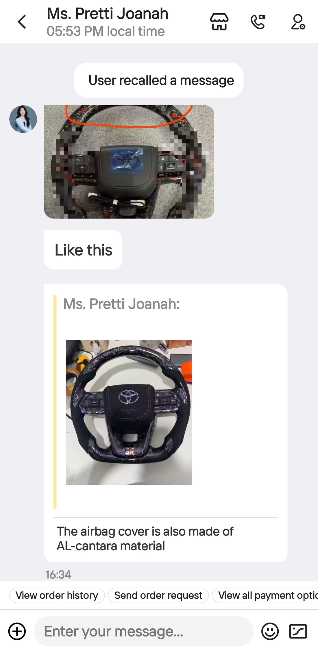 Custom Forged Carbon Fiber Steering Wheel